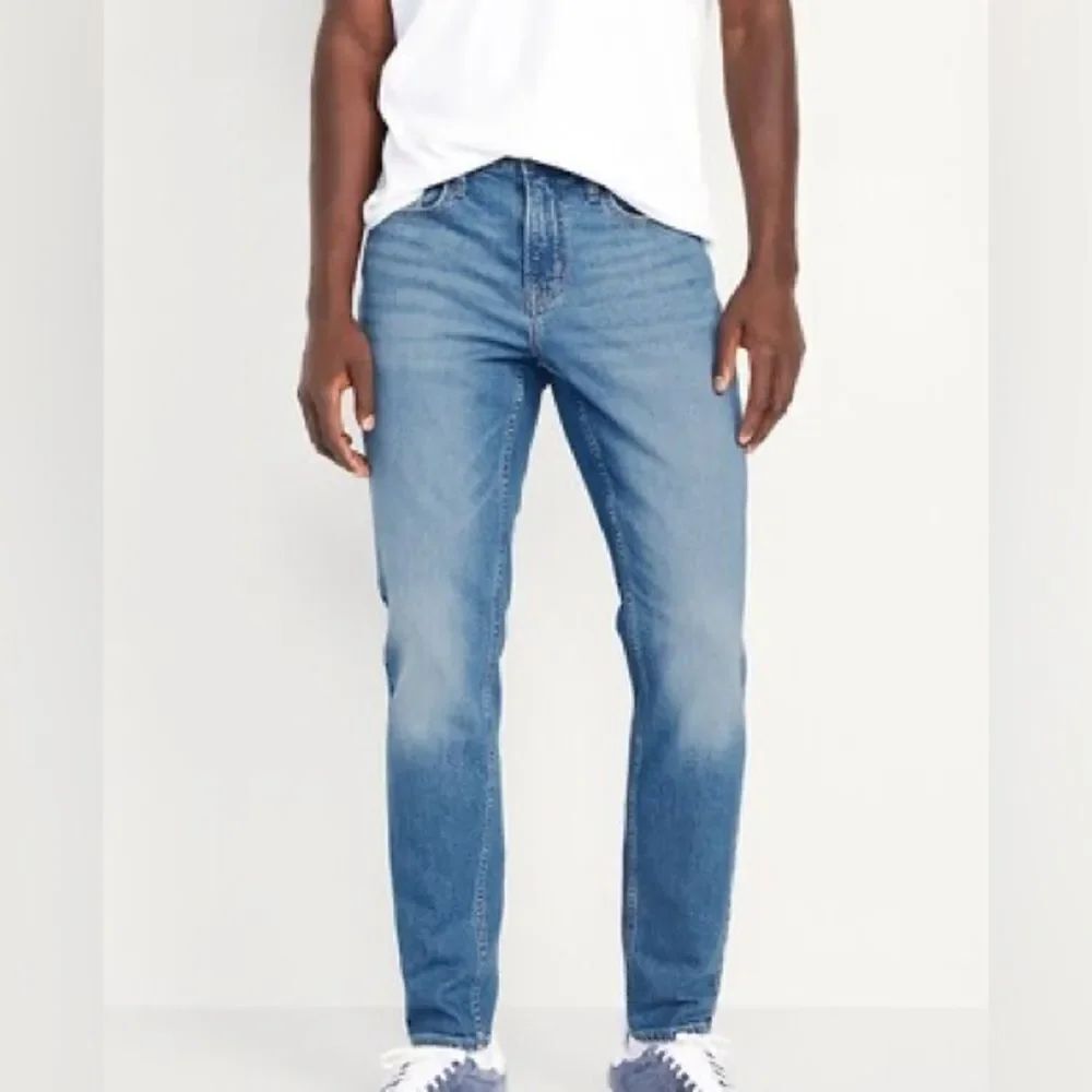 Old Navy Built-In Flex Athletic Taper Jeans 30x32 Blue Stretch Denim